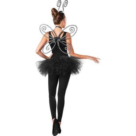 Picture of Morris Costumes SEW10094 Girls Stripped Antenna & Wings&#44; Silver & Black