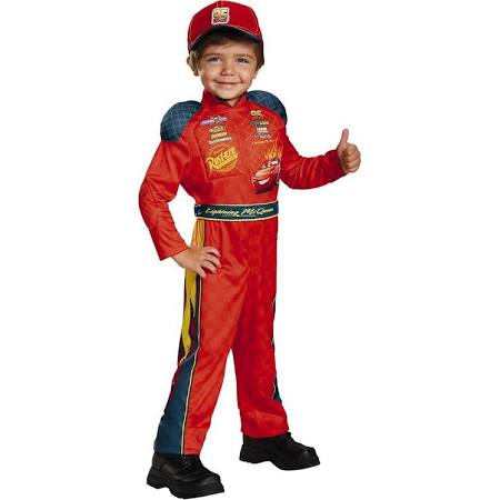 Picture of Disguise DG19875L Boys Disney Cars Lightning Mcqueen Classic Child Costume, Multi Color - Size 4-6