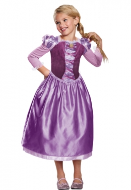 Picture of Disguise DG23064K Girls Disney Rapunzel Costume, Multi Color - Size 7-8