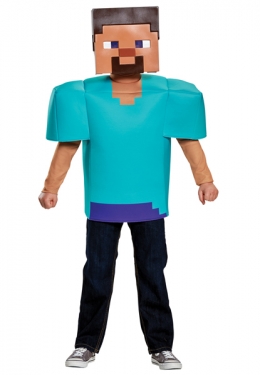 Picture of Disguise DG65639G Childs Minecraft Steve Classic Costume, Size 10-12