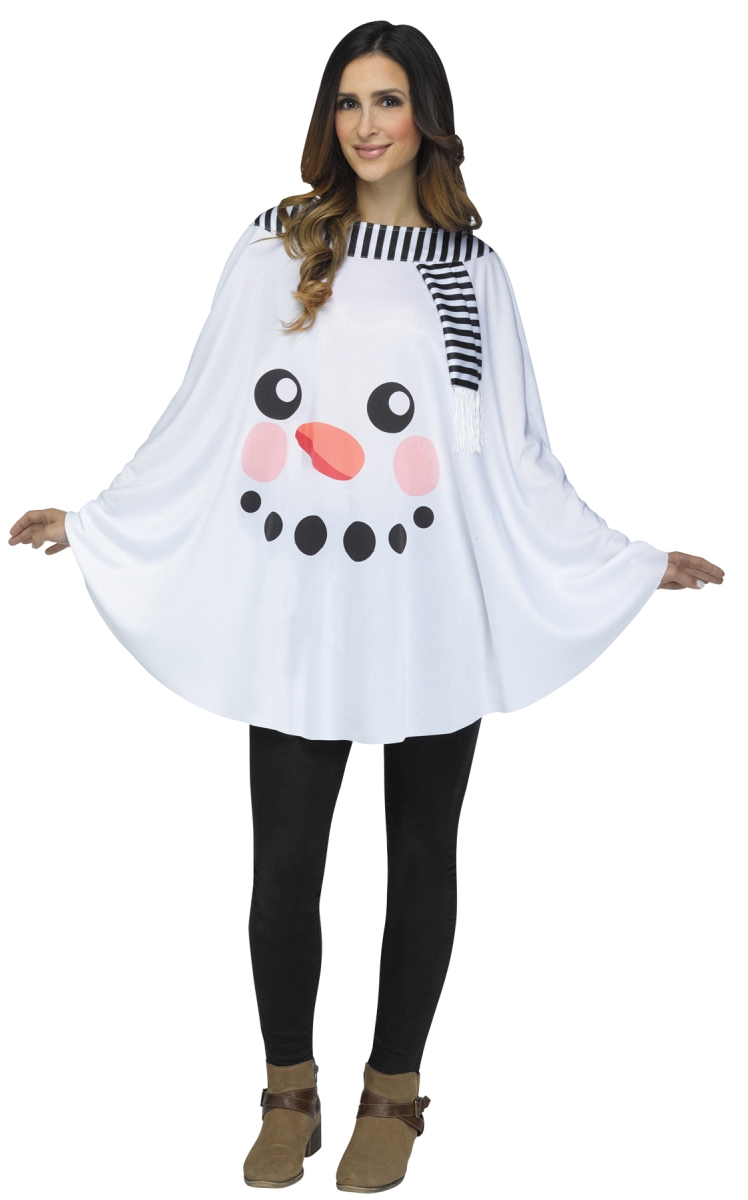 Picture of Morris Costumes FW7765F Adult Snowman Poncho