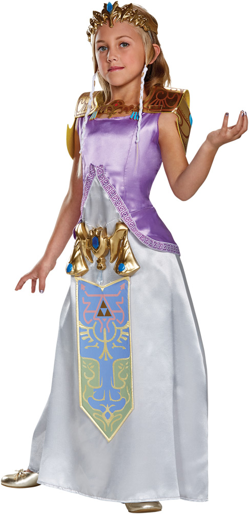 Picture of Disguise DG98784L Zelda Deluxe Childs Costume, Size 4-6