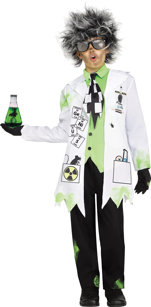 Picture of Fun World FW112482SM Childs Mad Scientist Boys Costume - Small