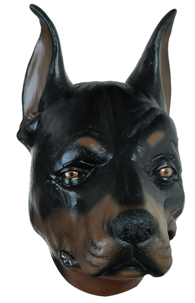 Picture of Ghoulish Productions TB26619 Latex Doberman Mask
