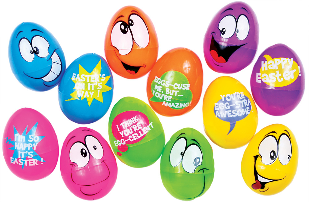 Picture of Fun World FW3062 Easter Comic Eggs - Pack of 6