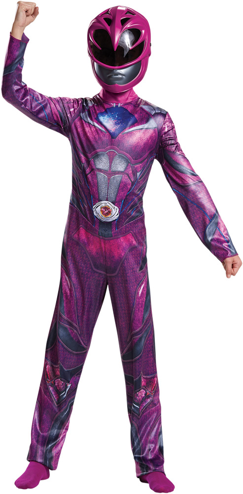 Picture of Disguise DG19035G Childs Pink Ranger Classic Costume, Size 10-12