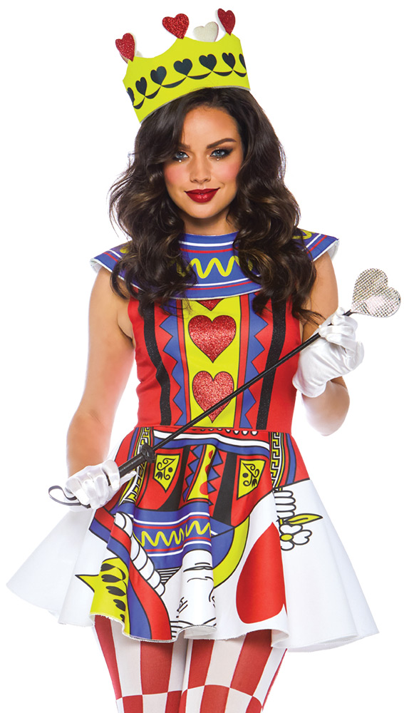 Picture of Leg Avenue UA86722SM Card Queen Adult Costume - Small