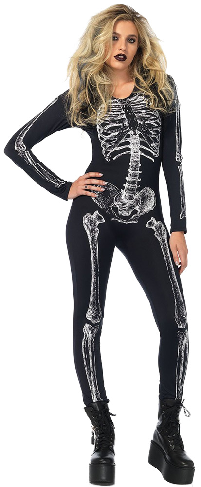 Picture of Leg Avenue UA85602XL Skeleton Unitard X-Ray Costume - Extra Large
