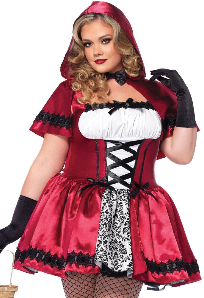 Picture of Leg Avenue UA85230XL Gothic Red Riding Hood Costume - Extra Large