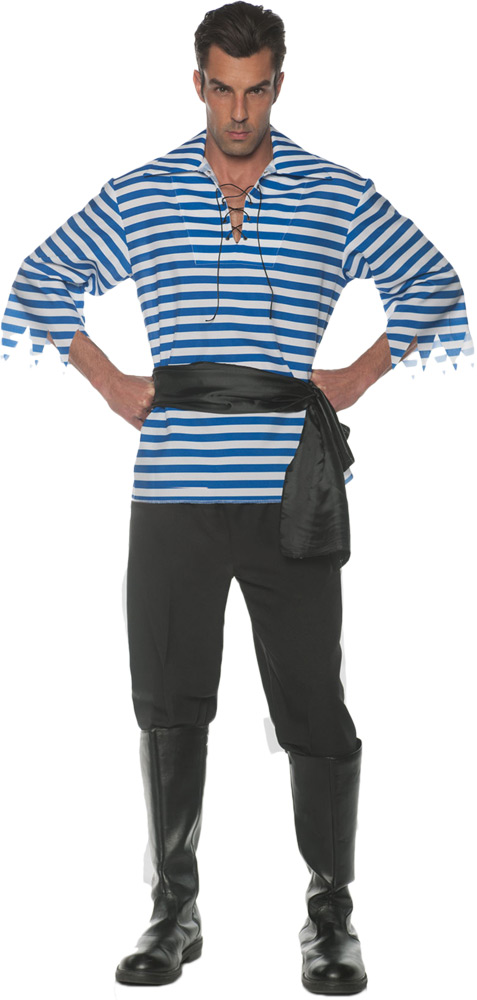 Picture of Underwraps UR28879XXL Adult Pirate Costume Set - Blue&#44; 2XL