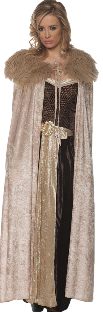 Picture of Underwraps UR29204STD Adult Renaissance Cape Womens Costume&#44; Beige - One Size