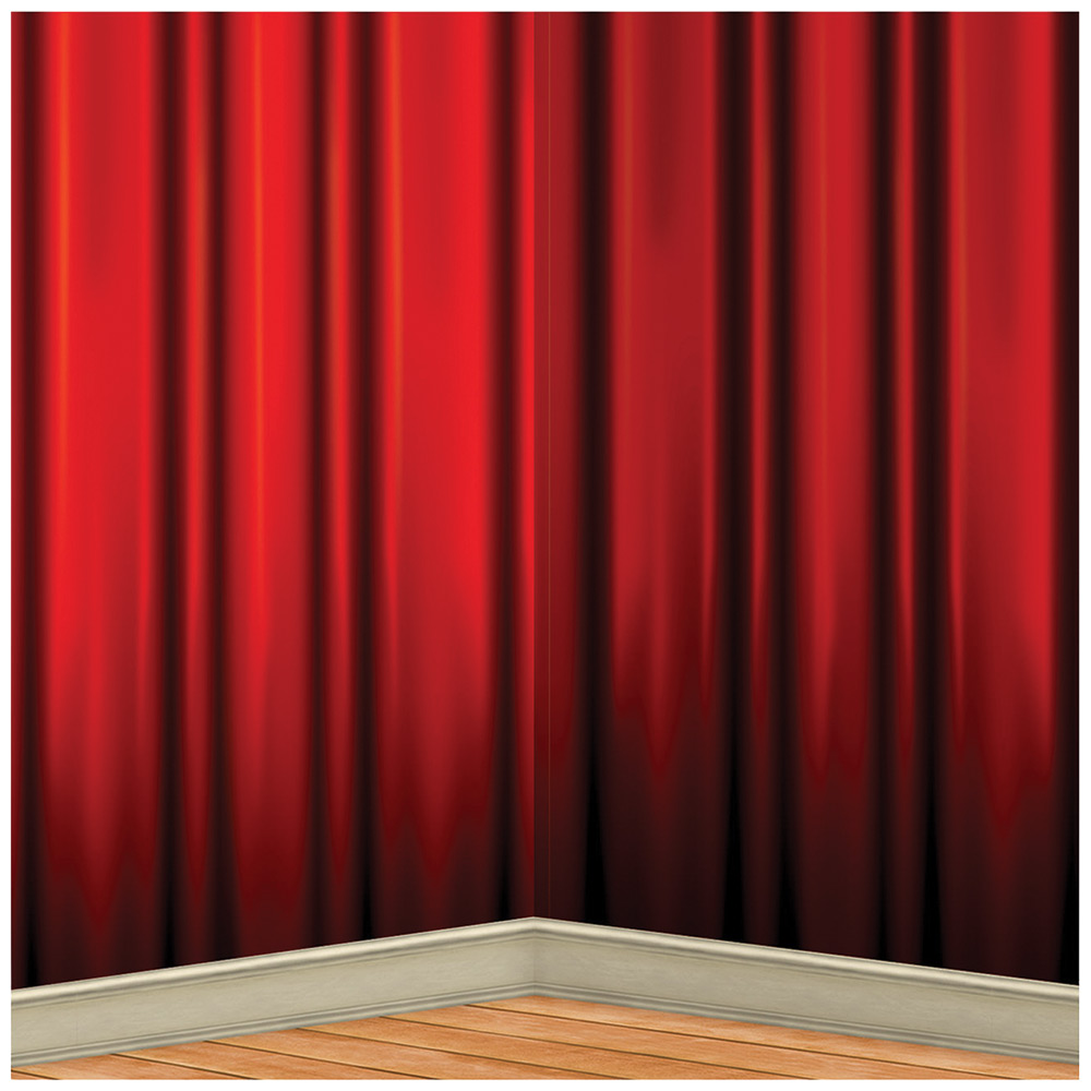 Picture of Beistle BG54397 4 x 30 ft. Insta-Theme Red Curtain Backdrop