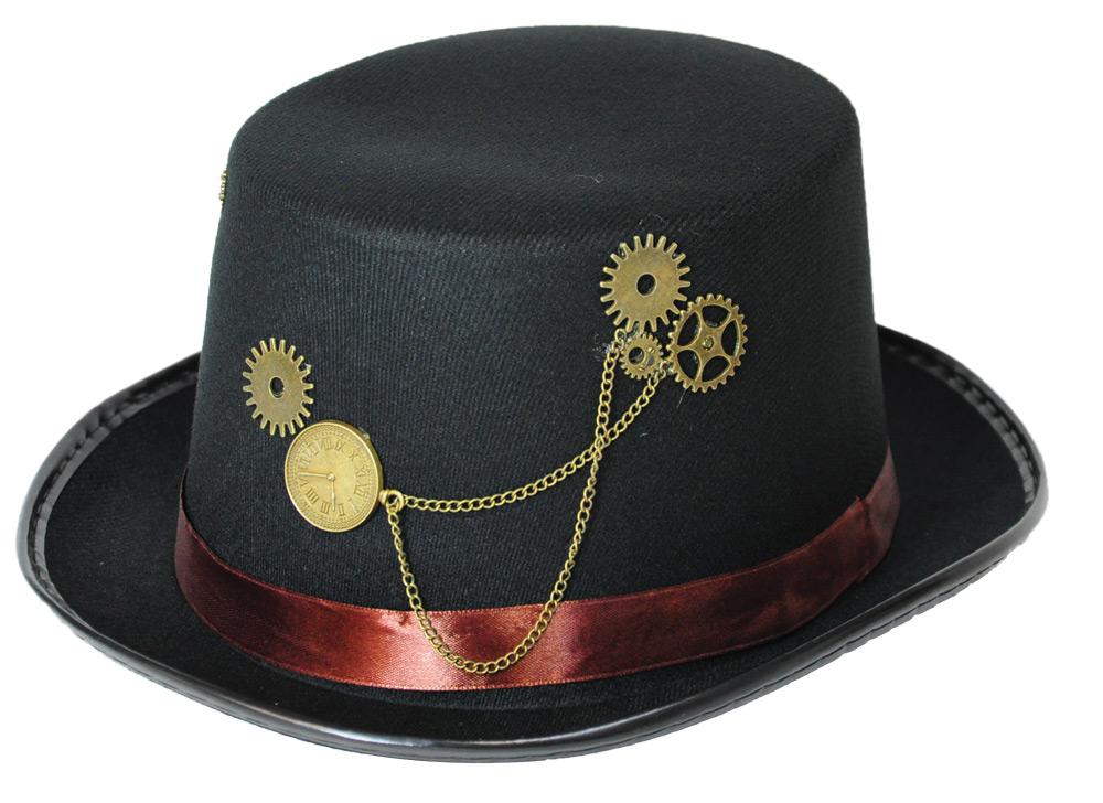 Picture of Rasta Imposta GC06 Steampunk Hat Black Brown Band - One Size