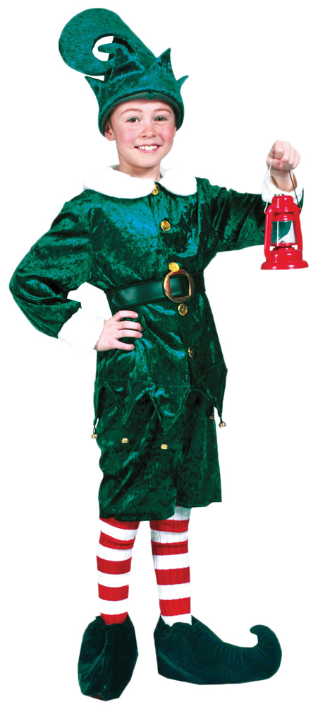 Picture of Funny Fashions FF4090396 Holly Jolly ELF Child Costume&#44; Size-6