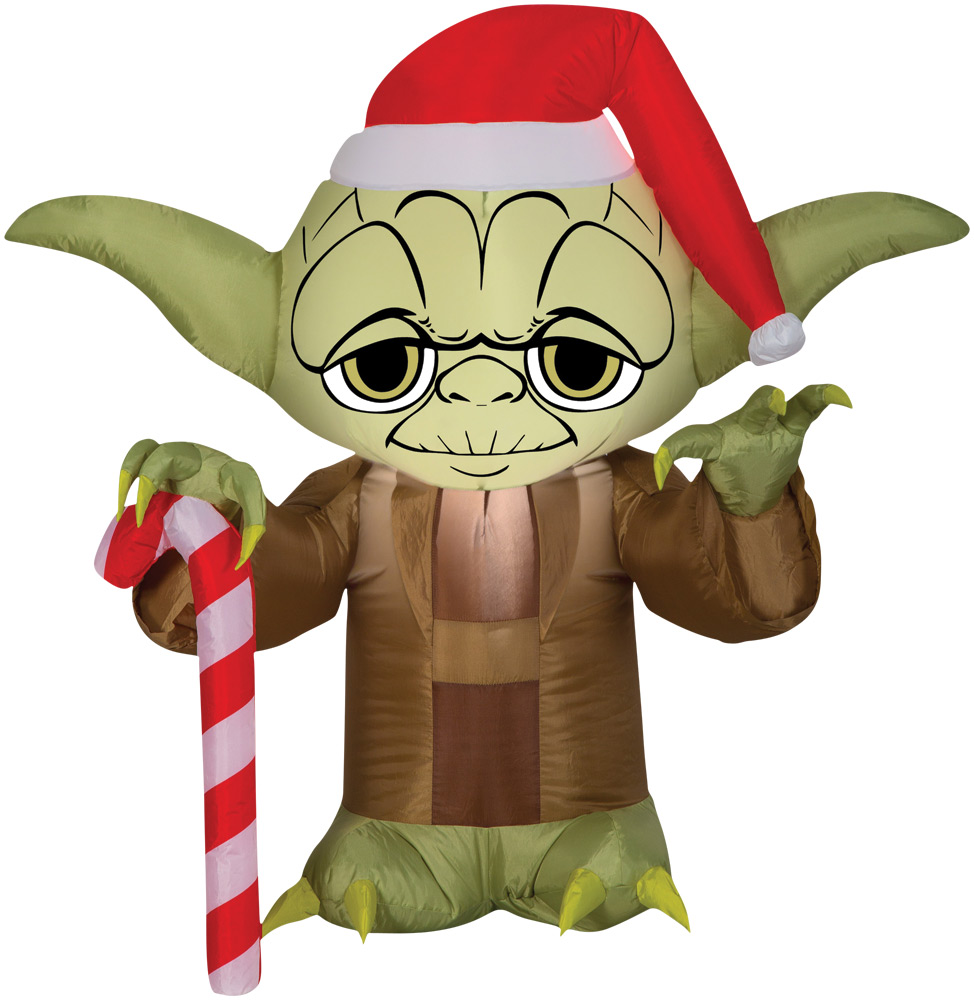 Picture of Morris Costumes SS114961G 36 x 23 in. Yoda with Santa Hat Star Wars&#44; Small