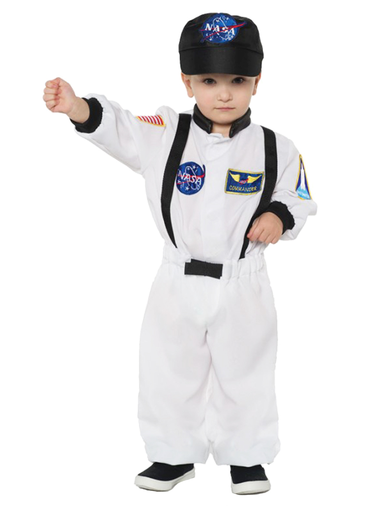 Picture of Morris Costumes UR27570TL Astronaut Suit Toddler Costume, White - Size 2-4T