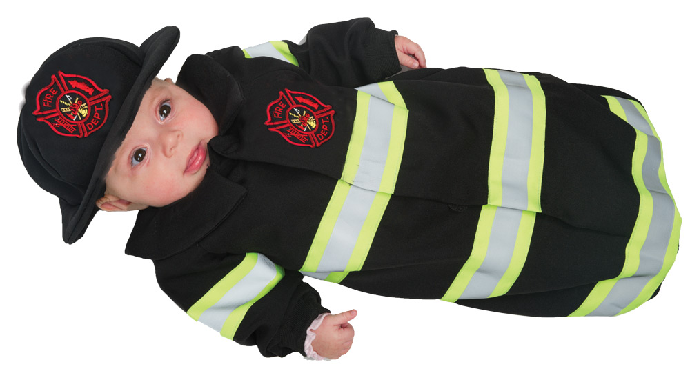 Picture of Morris Costumes UR27565 Fireman Bunting Costume&#44; 0-6 Months