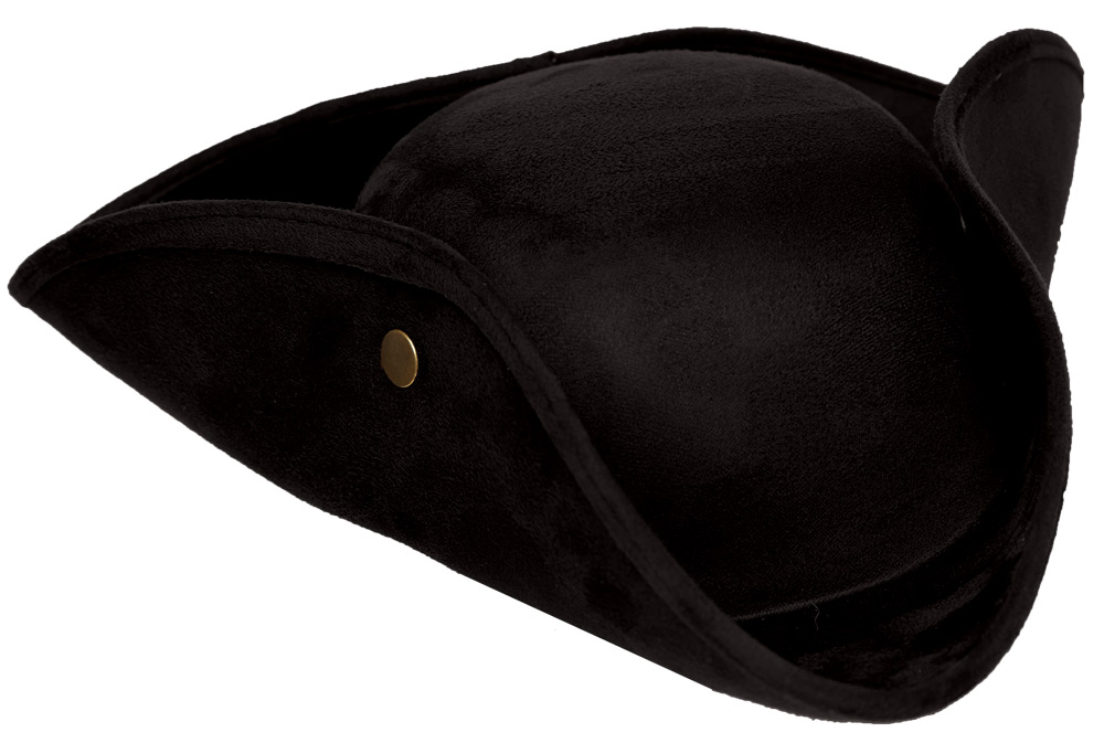 Picture of Morris Costumes UR30047 Tri Corner Faux Suede Adult Hat&#44; One Size