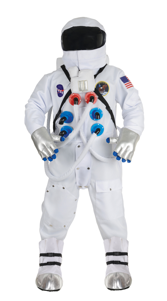 Picture of Morris Costumes UR30110XXL Astronaut Deluxe Suit&#44; White - 2XL 48-50