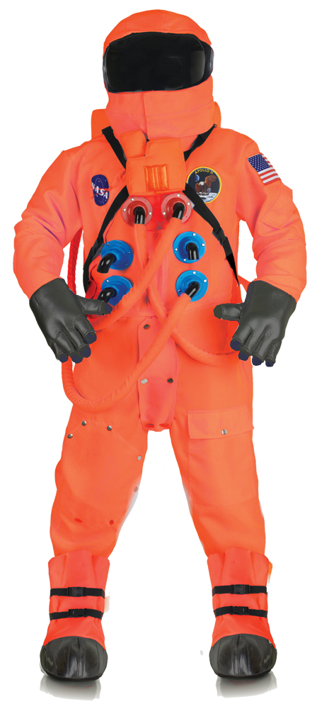 Picture of Morris Costumes UR30113T Astronaut Deluxe Suit&#44; Orange - Teen Size