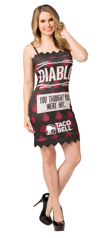 Picture of Morris Costumes GC3570SD Taco Bell Packet Diablo Dress&#44; Size 2-6
