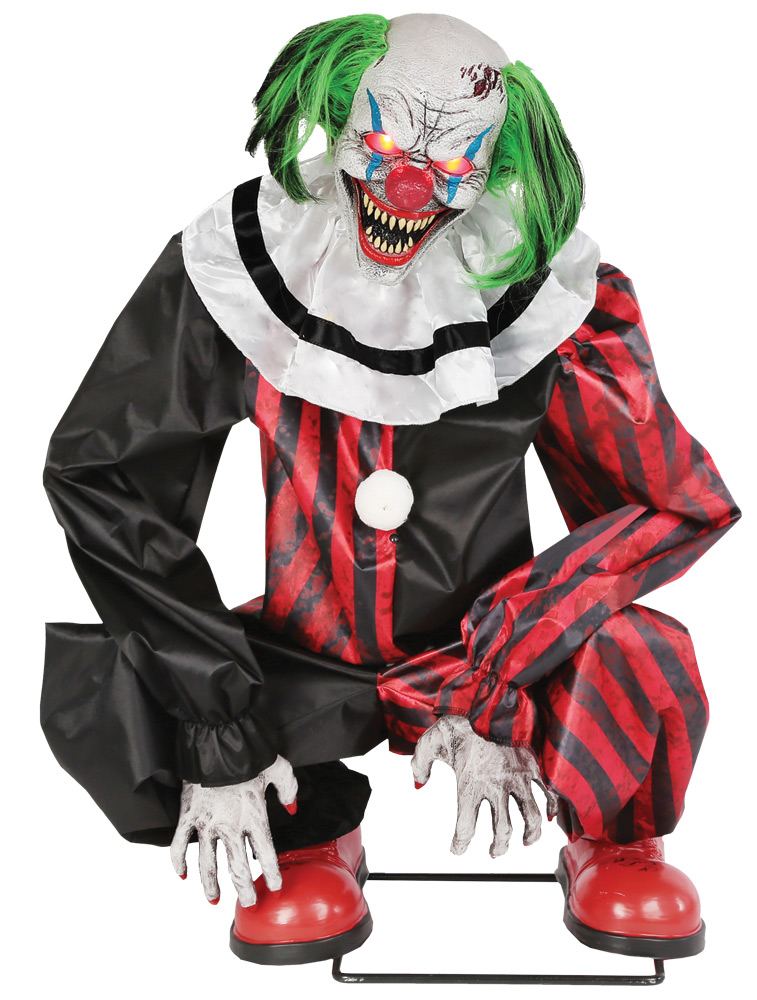 Picture of Morris Costumes MR124650 Animated Crouching Clown Props - Red, 73 x76 x 21 in.