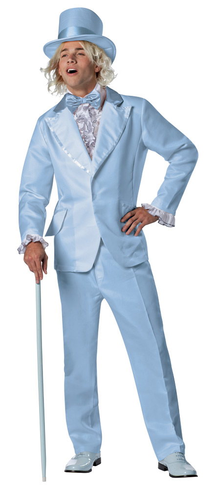 Picture of Morris Costumes GC2903XL Men Goof Ball Adult Costume, Blue - Extra Large 46-48