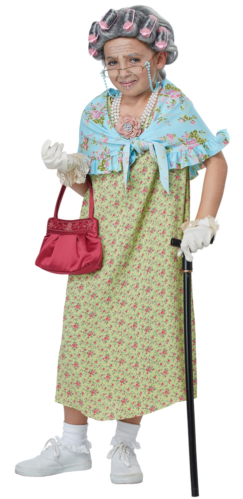 Picture of Morris Costumes CC60653 Childs Old Lady Costume Kit - One Size