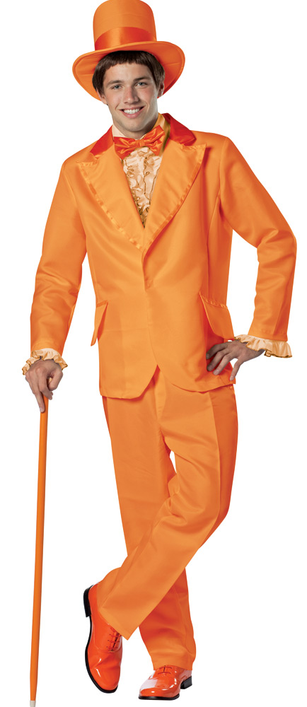 Picture of Morris Costumes GC2904XL Men Goof Ball Adult Costume, Orange - Extra Large 46-48