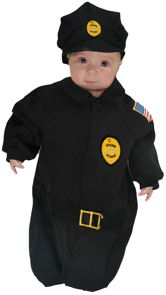 Picture of Morris Costumes UR27587 Infant Police Bunting Costume, 0-6 Months