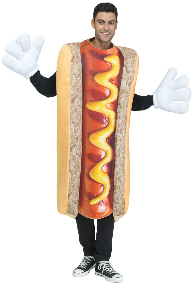 Picture of Morris Costumes FW135644 Adult Photo Real Hot Dog Men Costume - One Size