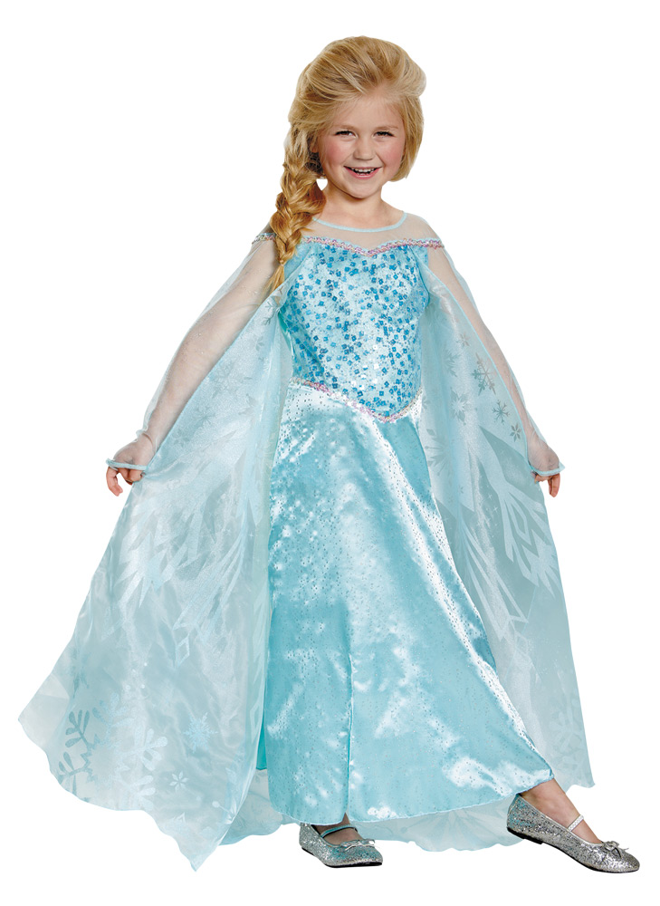 Picture of Morris Costumes DG83189L Frozens Elsa Prestige Child Costume&#44; Size 4-5