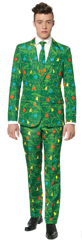 Picture of Morris Costumes OSA0015MD Mens Christmas Tree Suit, Green - Medium