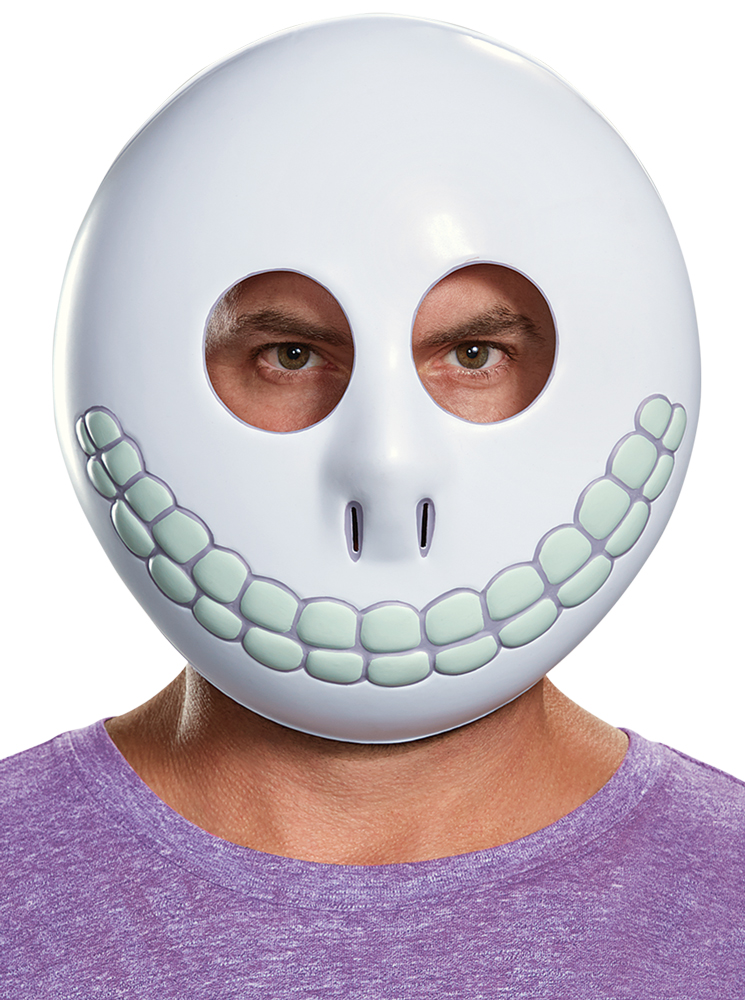 Picture of Disguise DG79542 One Size White Adult Barrel Mask