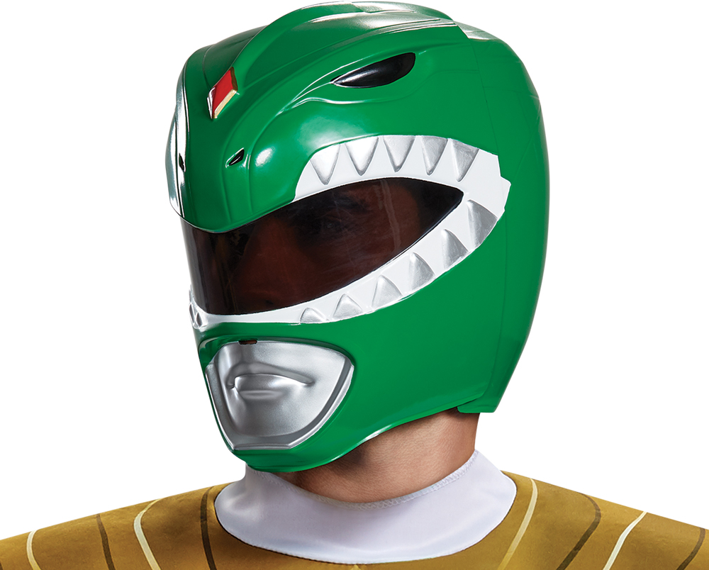 Picture of Disguise DG79727 One Size Adult Mighty Morphin Green Ranger Helmet