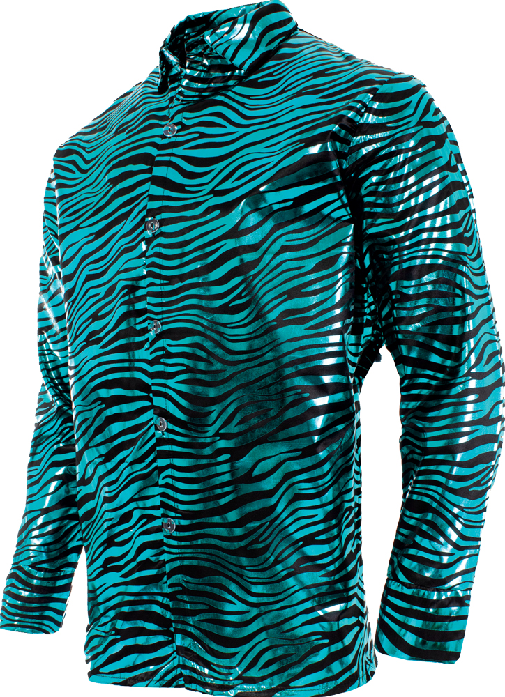 Picture of Underwraps UR30301XXL Tiger Blue Adult Shirt - 2XL