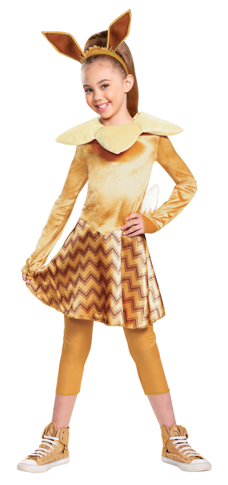 Picture of Disguise DG90760G Girls Eevee Deluxe Child Costume - Large - 10-12