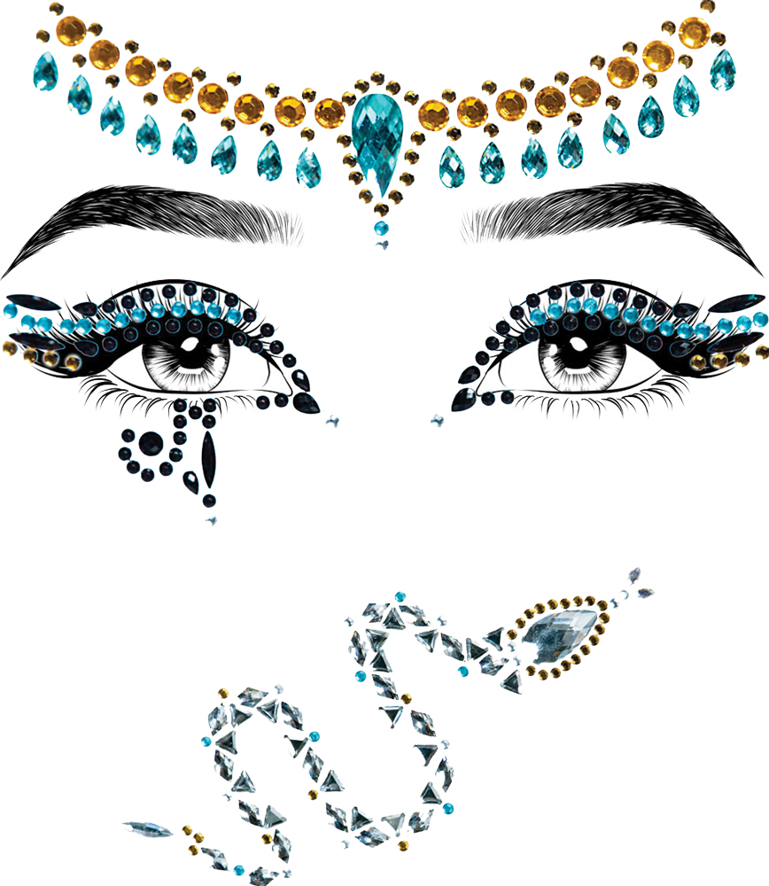 Cleopatra Adhesive Face Jewel Sticker