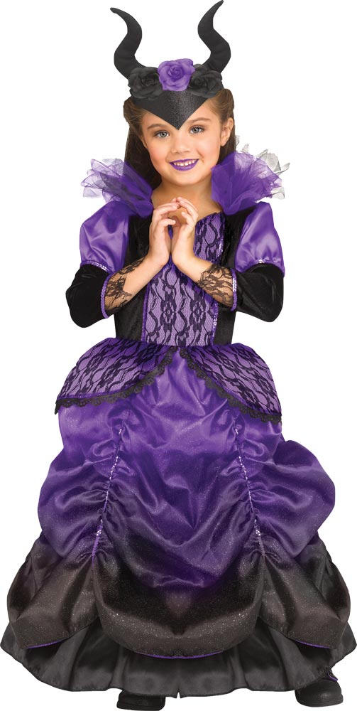 Picture of Fun World FW113371PS Girls Wicked Queen Toddler Costume&#44; Purple - 24 Months & 2T