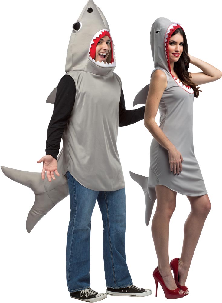 Picture of Rasta Imposta GC10158 Sand Shark Hoodie & Dress Couples Costume