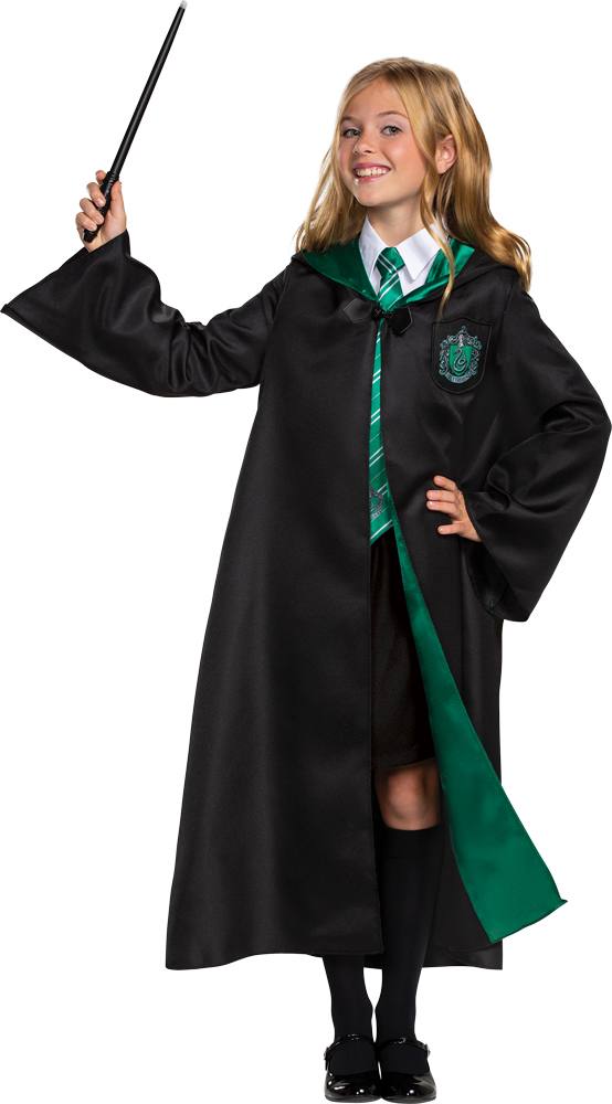 Picture of Disguise DG107899L Childs Harry Potter Slytherin Deluxe Robe - Small 4-6