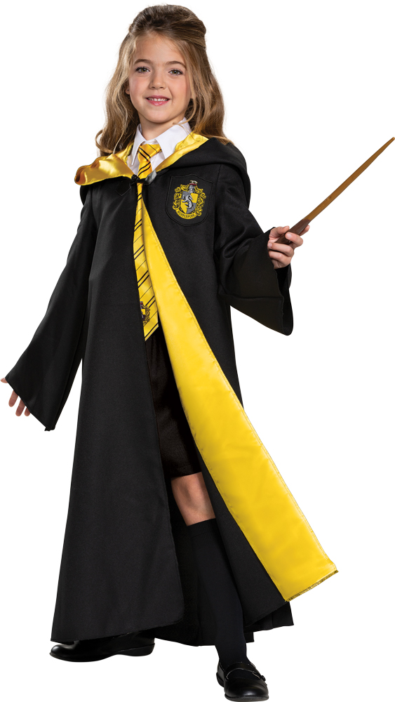 Picture of Disguise DG107909L Childs Harry Potter Deluxe Hufflepuff Robe - Small 4-6