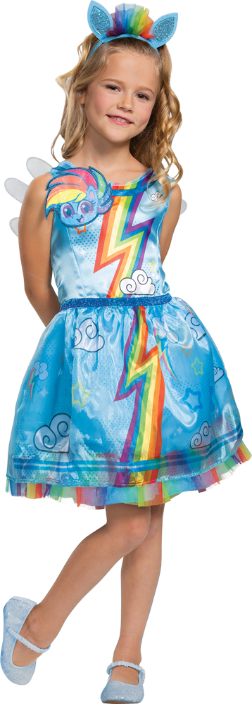 Picture of Disguise DG104719L Girls My Little Pony Rainbow Dash Child Costume - Small 4-6X
