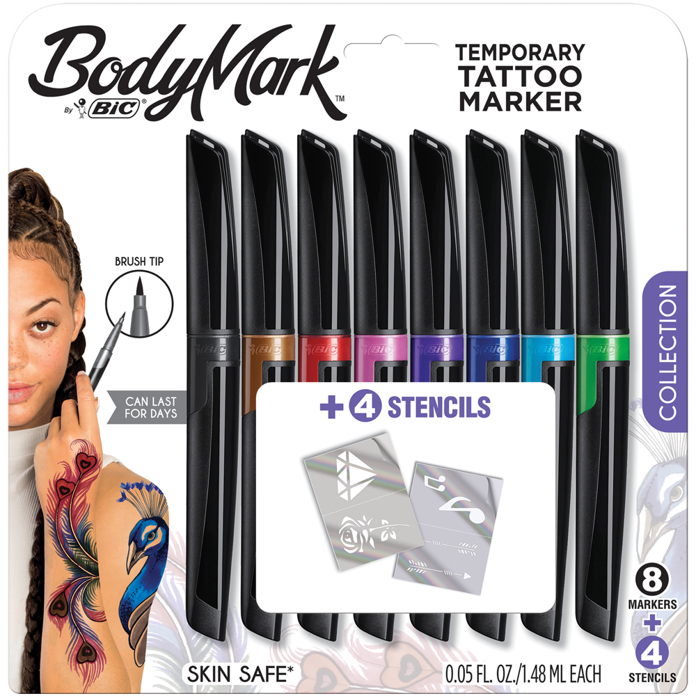 Picture of Bic Pen BP81AST Bodymark Temporary Tattoo Markers