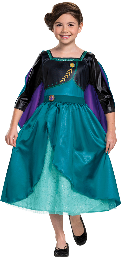 Picture of Disguise DG23063L Disney Frozen II Queen Anna Child Costume - Small 4-6X