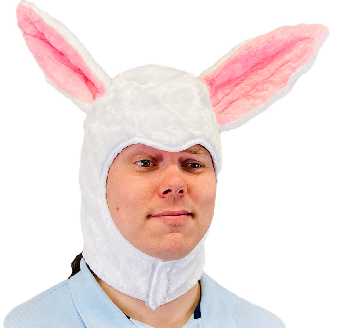Picture of Halco AE1095H Adult Bunny Hood, White