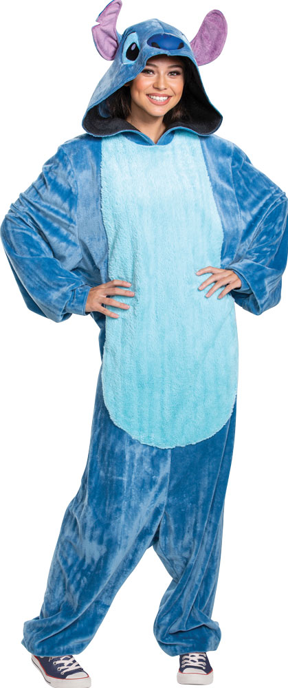Picture of Disguise DG116549D Adult Stitch Deluxe Costume, Extra Large 42-46