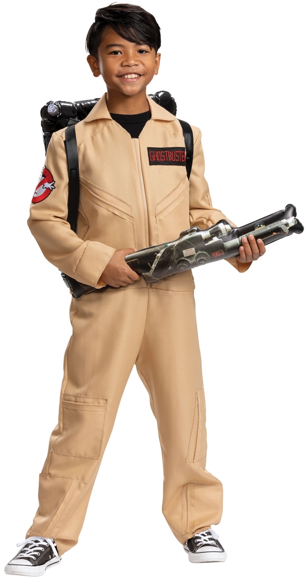 Picture of Disguise DG120259L Deluxe 80s Ghostbusters Child Costume, Small 4-6