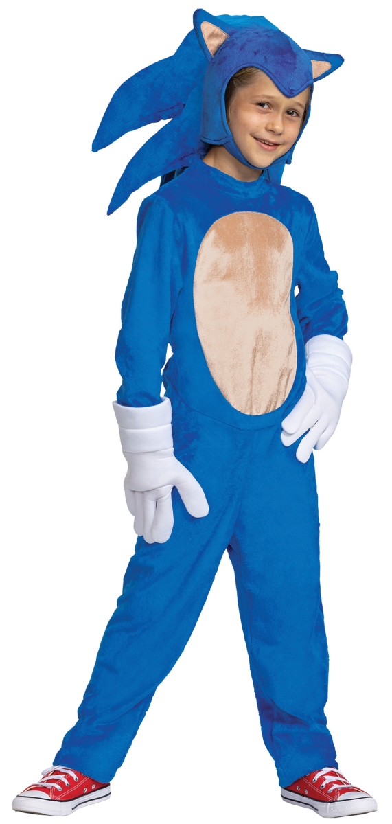 Picture of Disguise DG124769L Deluxe Sonic Movie Child Costume, Small