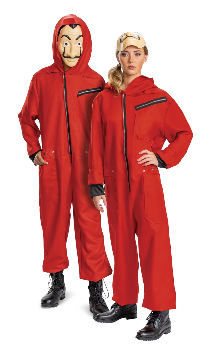 Picture of Disguise DG124399T Money Heist Teen & Adult Costume&#44; Size 38-40